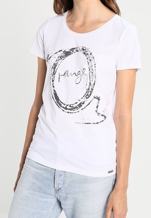 T-shirt print - white