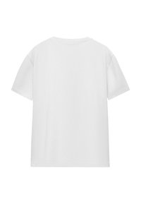 White short-sleeve t-shirt with a relaxed fit, round neckline, and soft cotton material. No visible patterns or graphics.