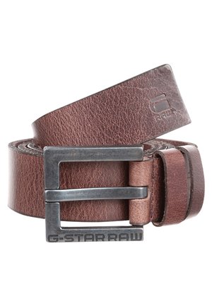 G-STAR DUKO  - Cintura - dark brown/black metal