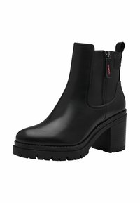 s.Oliver Bottines à plateau - black