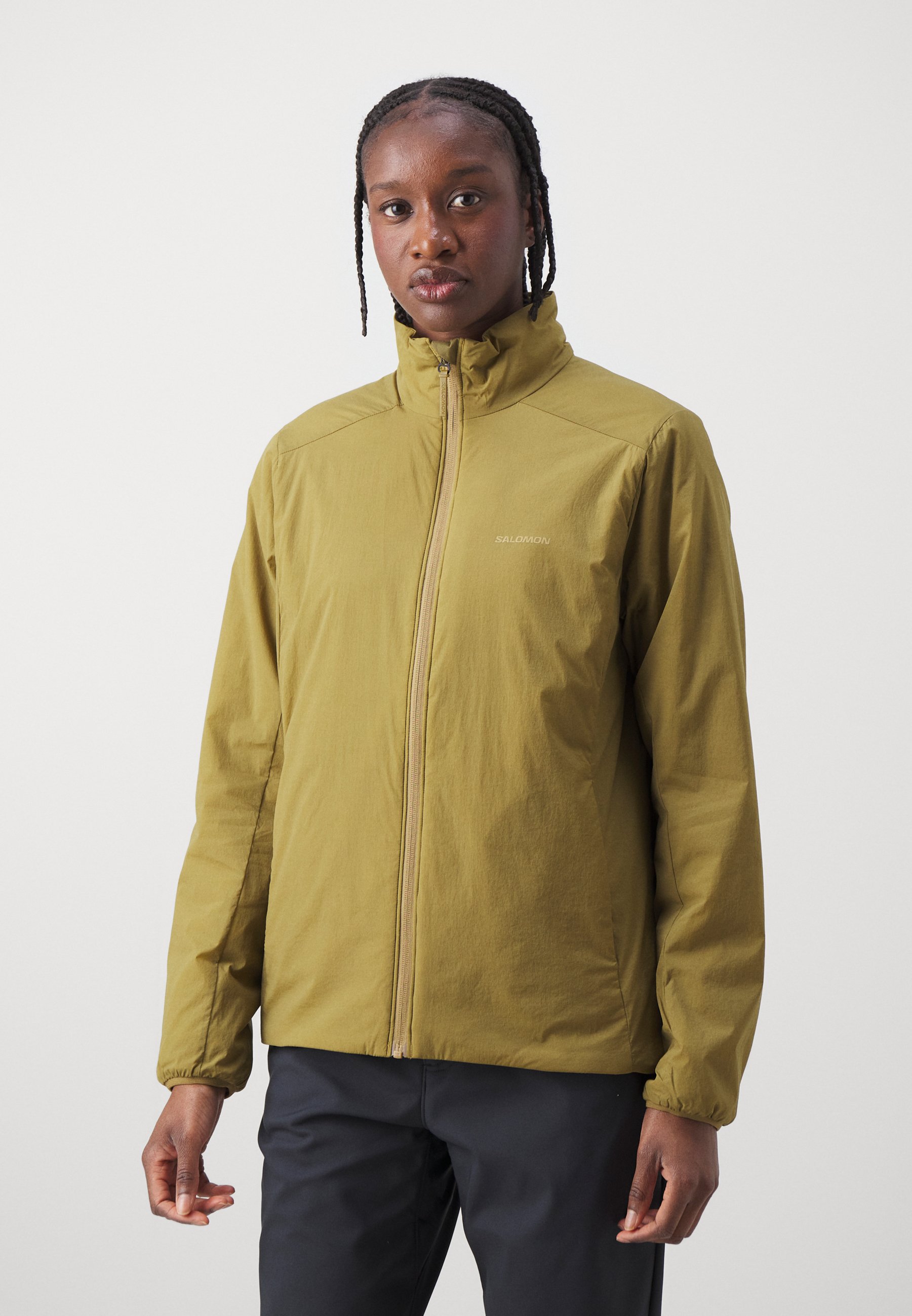 Salomon MOUNTAIN FLEX - Ulkoilutakki - brilliant olive/oliivi 