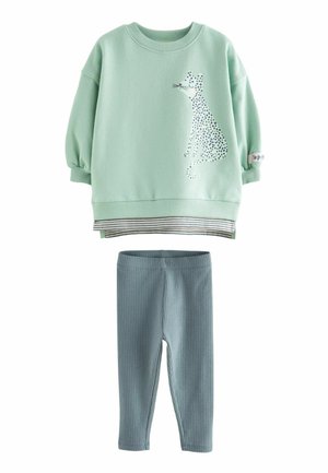 SET - REGULAR FIT - Legíny – nohavice - green leopard character