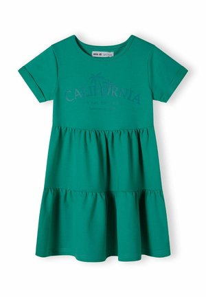 SHORT SLEEVE TIERED - Jerseyklänning - green