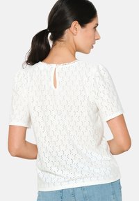 LolaLiza WITH BRODERIE ANGLAISE - Blouse - optical white