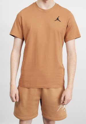 Jednoduché tričko - brown