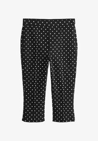 Sélectionné, black polka dot denim
