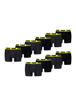 EVERYDAY 10ER PACK - Boxer Briefs - dark grey melange   yellow