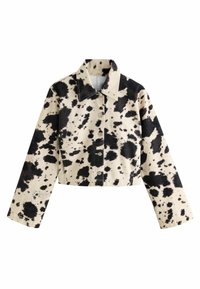 REGULAR FIT -CROPPED - Veste en jean - cow print