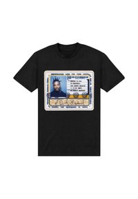 Henry Tiger ID CARD - Triko s potiskem - black