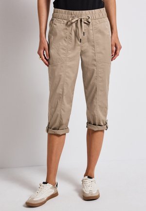 3/4- MIT TURN-UP - Shorts - beige