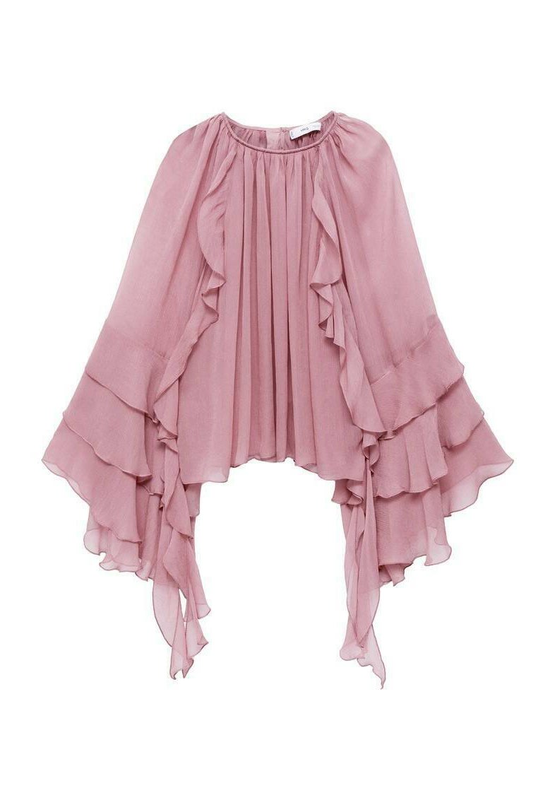 mango ruffle blouse