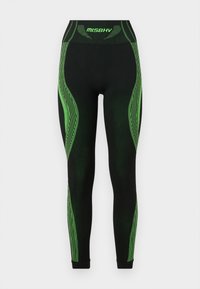 Leggings - black/green