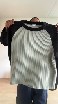 Weekday BOXY SWEATER - Strickpullover - grey medium dusty