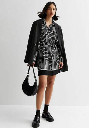 BELTED  - Shirt dress - black pattern