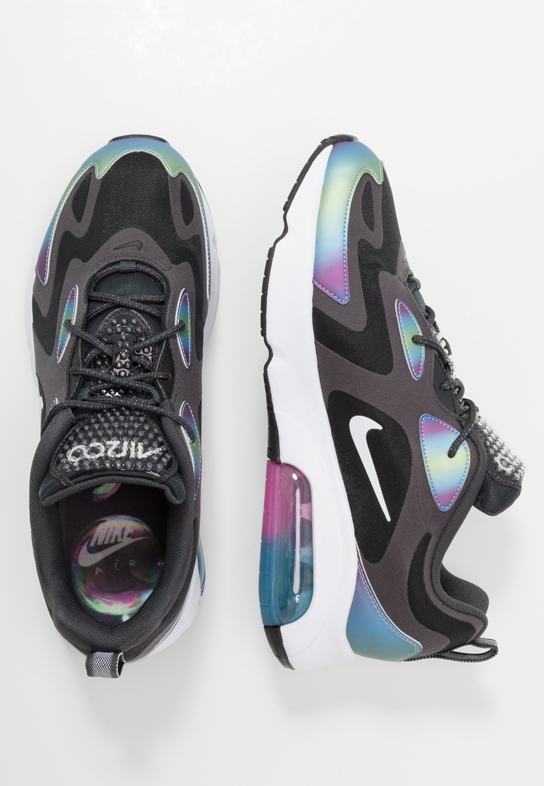 AIR MAX 200 20 - Baskets basses - dark smoke grey/white/black/metallic silver AIR MAX 200 20 - Baskets basses - dark smoke grey/white/black/metallic silver