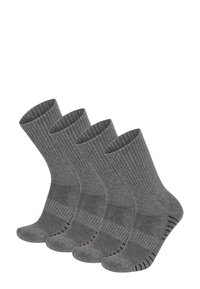 Normani 4 TREKKING MIT POLSTERSOHLE UND KOMFORTBUND - Socken - grau