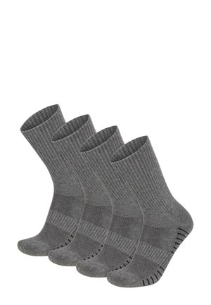 Normani 4 TREKKING MIT POLSTERSOHLE UND KOMFORTBUND - Socken - grau