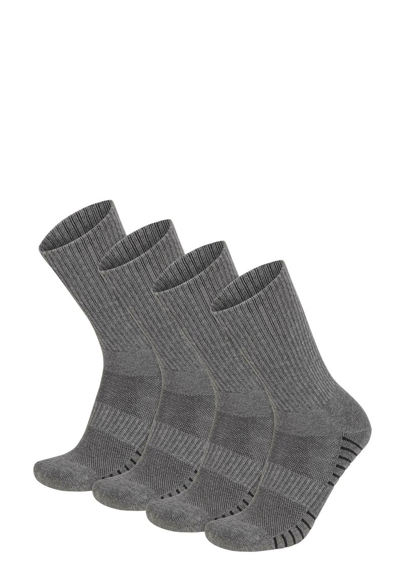 Normani 4 TREKKING MIT POLSTERSOHLE UND KOMFORTBUND - Socken - grau