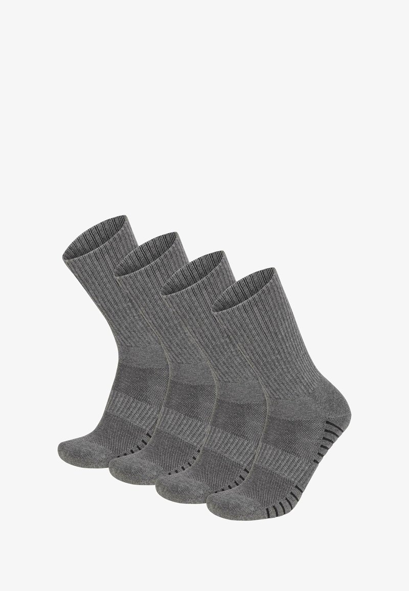 Normani 4 TREKKING MIT POLSTERSOHLE UND KOMFORTBUND - Socken - grau