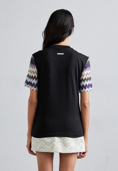 Missoni SHORT SLEEVE - Marškinėliai su spaudiniu - black/blue
