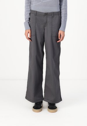 Low-Rise Poplin Super Baggy Pants - Relaxed fit jeans - magnet