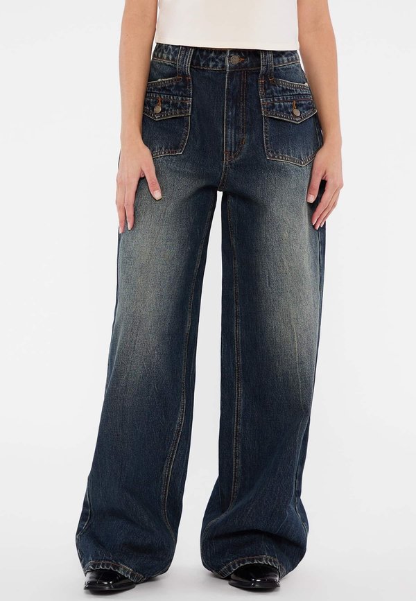 WIDE ZWEI TASCHEN - Jeans Relaxed Fit - dunkelblau