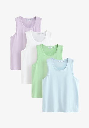 Next, VESTS 4 PACK. - REGULAR FIT - Top - blue white green lilac