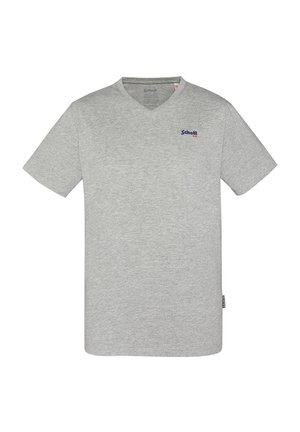 V-NECK - T-shirt basic - gris chiné