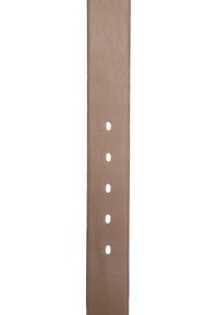 Brown leather watch strap featuring five adjustment holes, smooth texture, and a rectangular shape, suitable for various watch models.