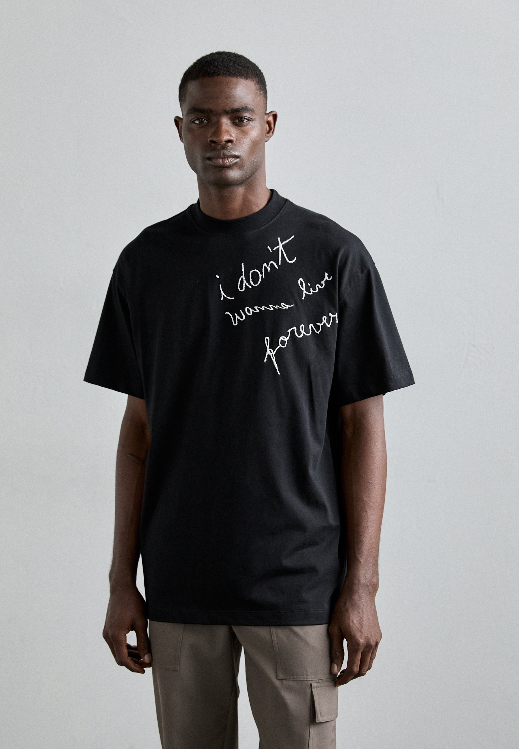 MSGM Print T-shirt - black - Zalando.co.uk
