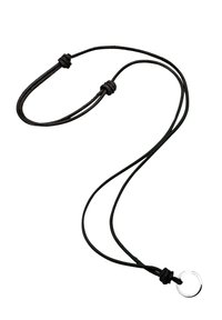 BASIC CIRCLE KNOTTED - Necklace - schwarz