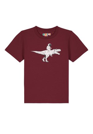 ASTRONAUT - T-Shirt print - burgundy
