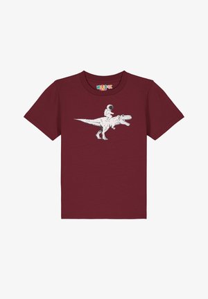 watapparel ASTRONAUT - T-Shirt print - burgundy