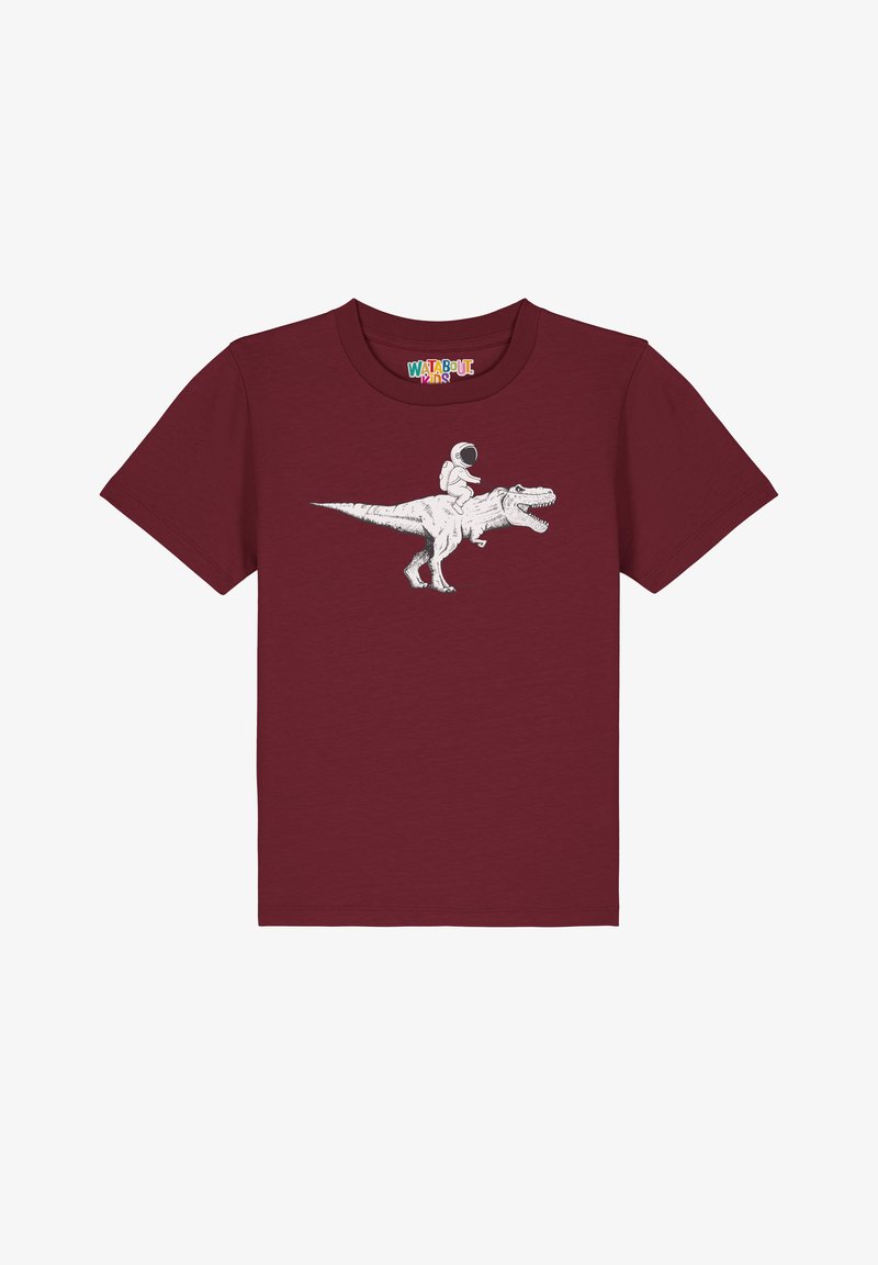 watapparel ASTRONAUT - T-shirt imprimé - burgundy