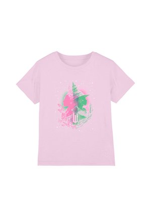 Universal Studios, WICKED PINK AND GREEN GLINDA AND ELPHABA PORTRAIT - Print T-shirt - pink