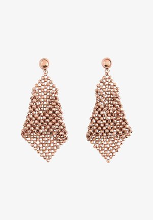 Next, CHAINMAIL DROP EARRINGS - Ohrringe - rose gold-coloured