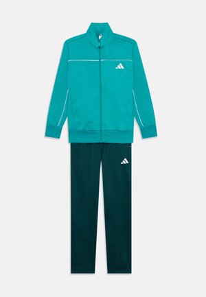 JUNIOR COLOURPOP TRACKSUIT UNISEX SET - Tepláková souprava - pure teal/white