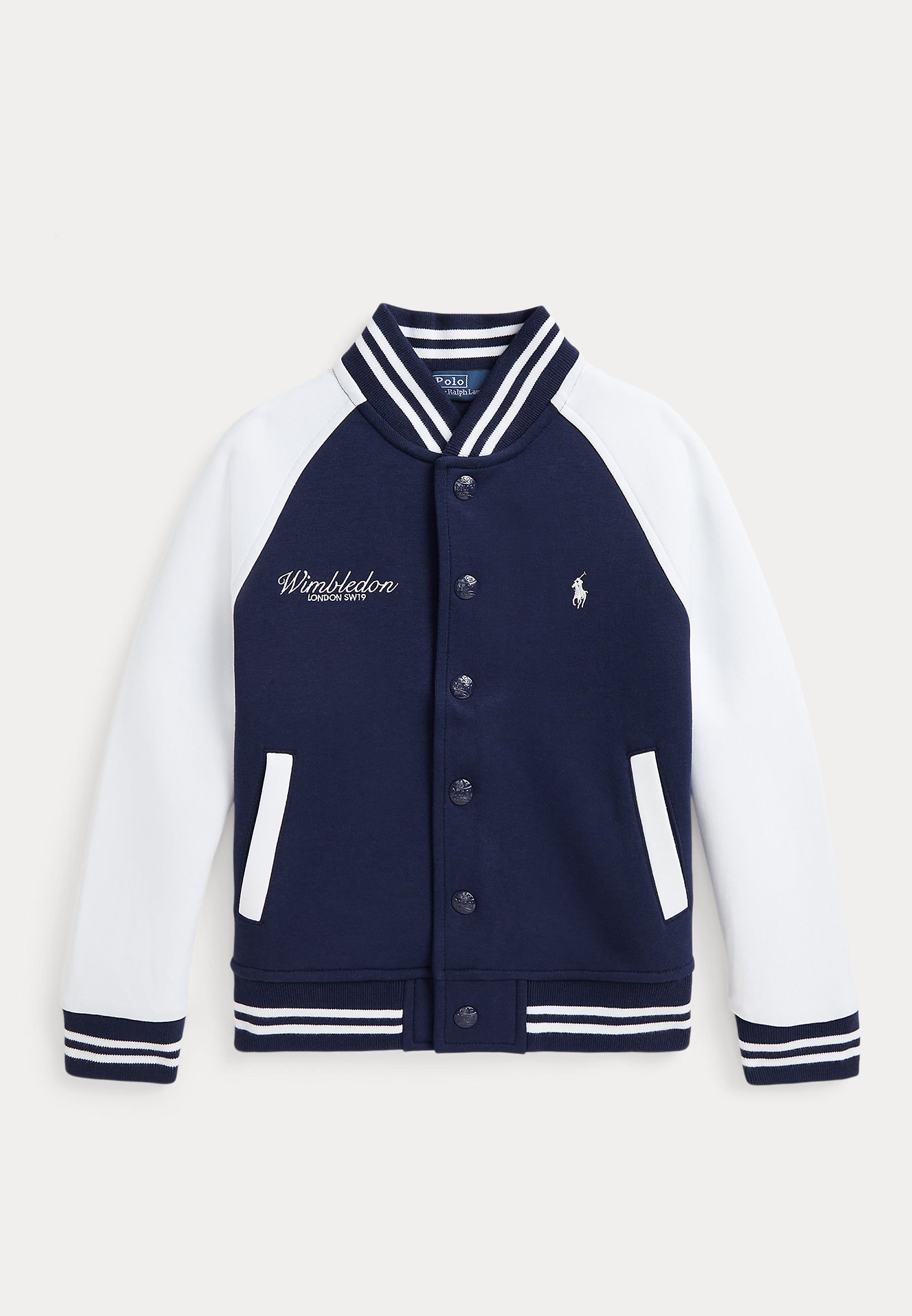 Polo Ralph Lauren WIMBLEDON DOUBLE KNIT BASEBALL JACKET Zip-up