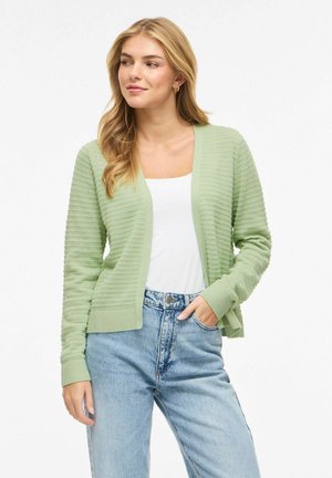VILOLLO OFFENE - Cardigan - smoke green