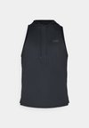STRIDE SLEEVELESS T SHIRT HOODIE - Tops - black