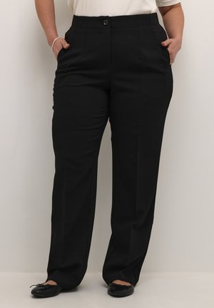ELIA STRAIGHT - Trousers - black deep