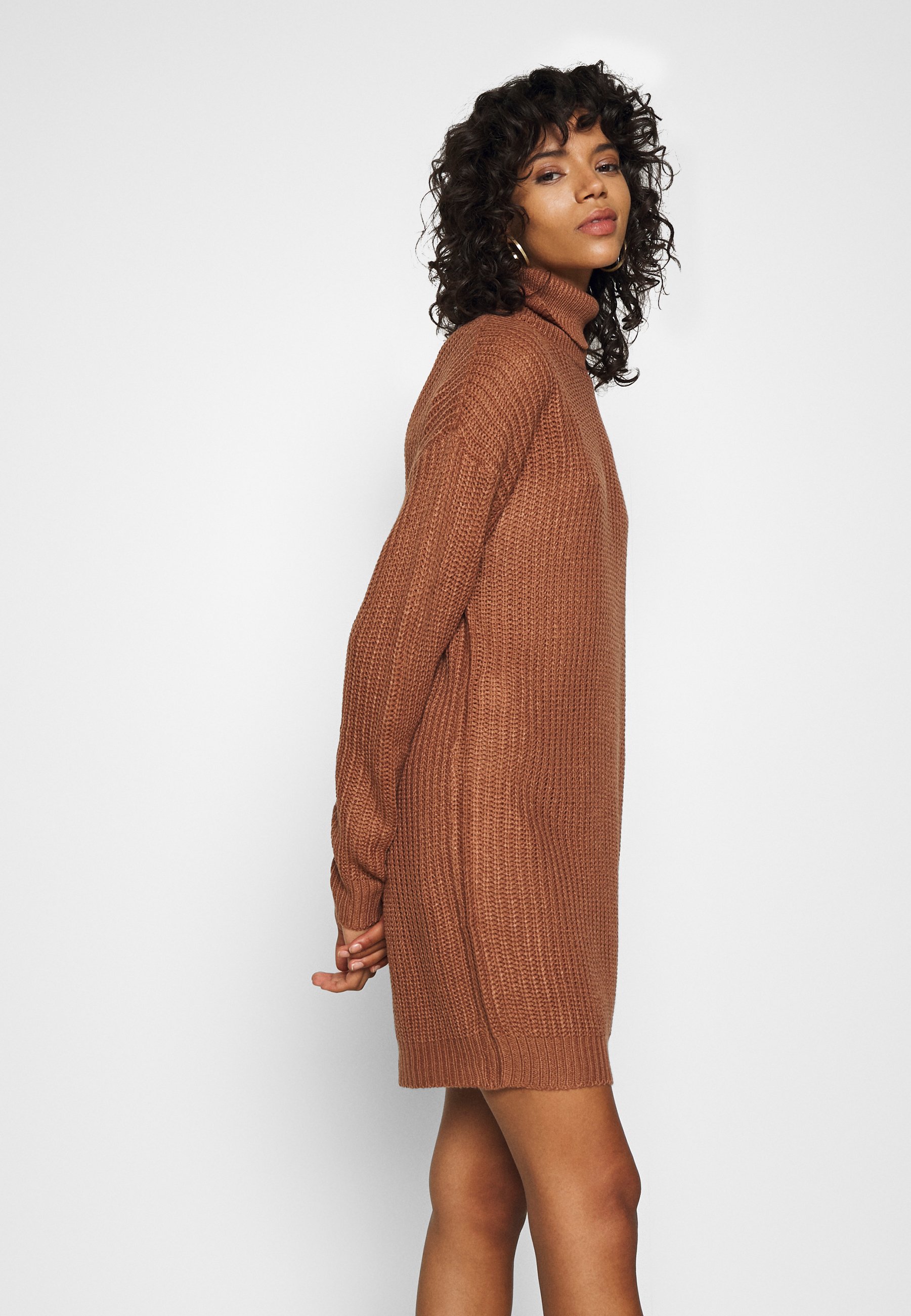 Missguided ROLL NECK BASIC DRESS 