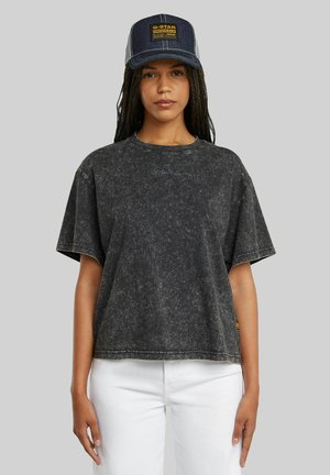 WASHED  - Print T-shirt - petrol double dye