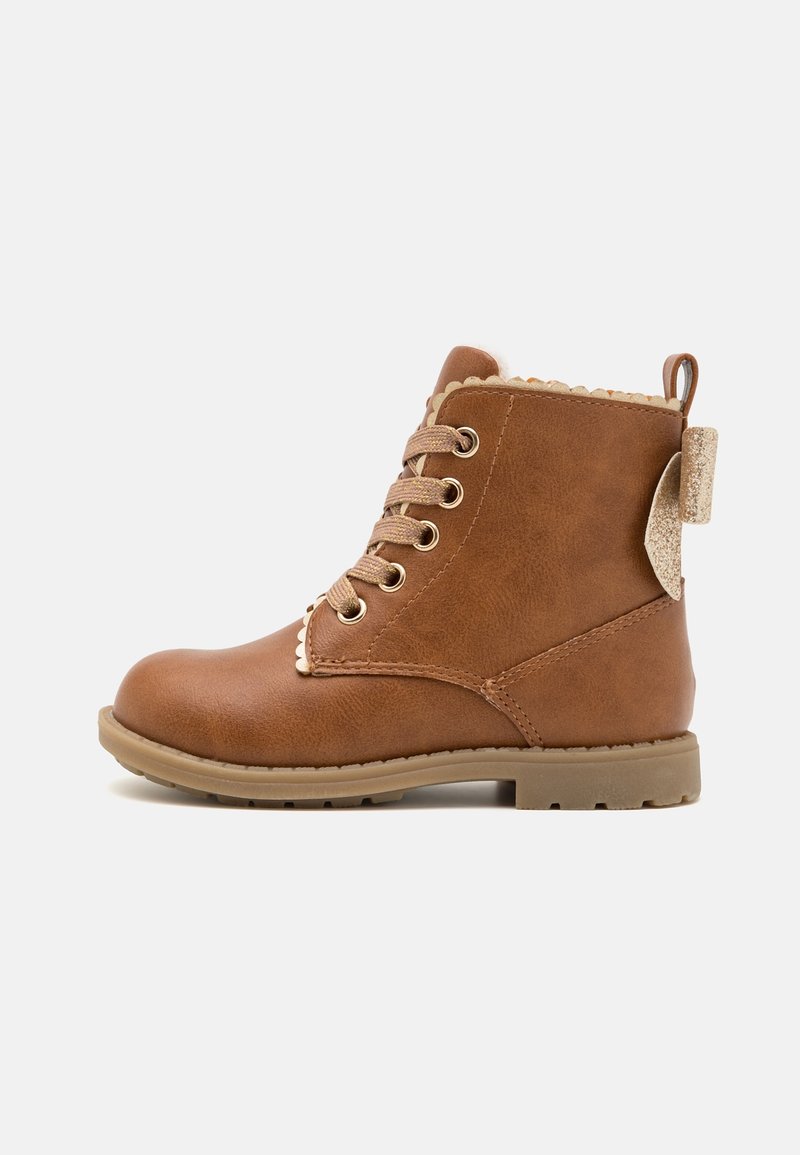 Friboo Bottines à lacets - cognac