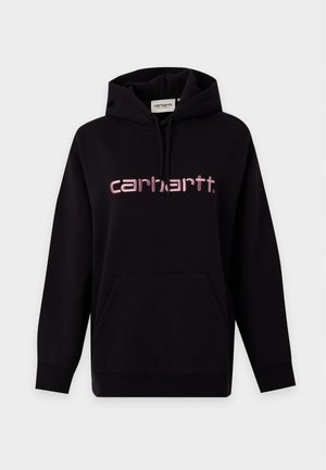 Carhartt WIP, HOODED - Суитшърт с качулка - black/hortensia