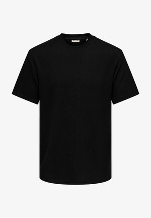 Only & Sons, T-SHIRT ONSLAZIO T-SHIRT - Camiseta básica - black