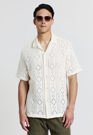 BOWLING TRAFORATA - Camicia - bianco lana