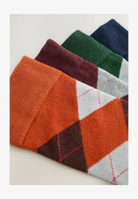 Unselected, blue orange green red argyle