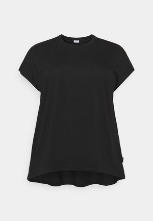 NMMATHILDE LOOSE LONG - T-shirt basique - black