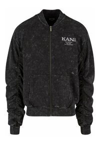 Karl Kani CHEST RETRO WASHED Zip-up sweatshirt black Zalando
